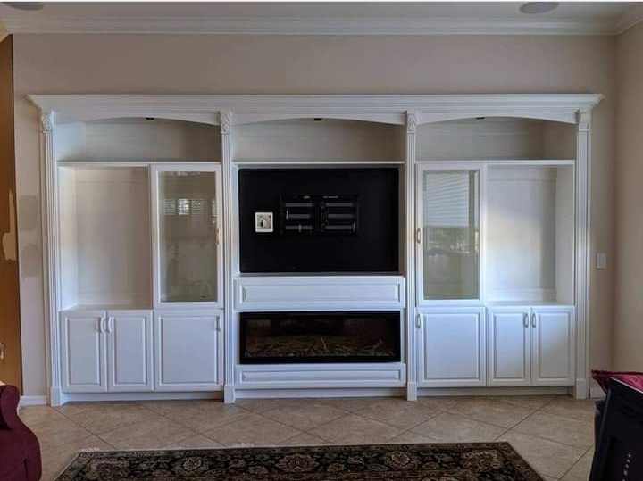 Cabinet and interior finishing project by Friesz Finishes Paint Works